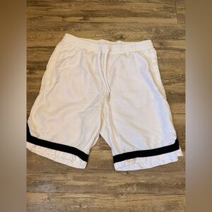 Men’s H&M White long length shorts.